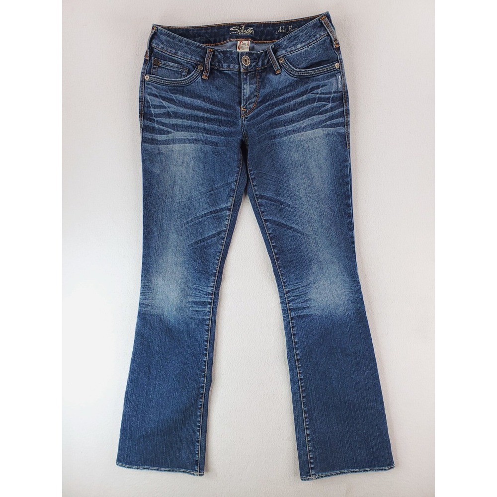 Silver Jeans Womens 28 Blue Aiko Bootcut Medium Wash Y2K Low Rise Denim Pants